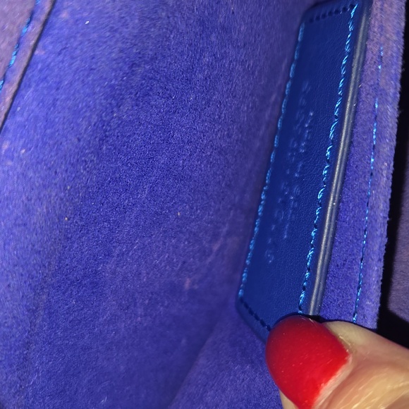 YSL Blue Clutch with Cardholder - Picture 6 of 11